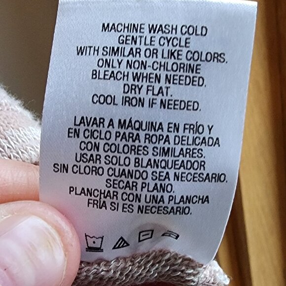 Tan Scoop Neck Angled Jersey Size Large - Picture 12 of 16